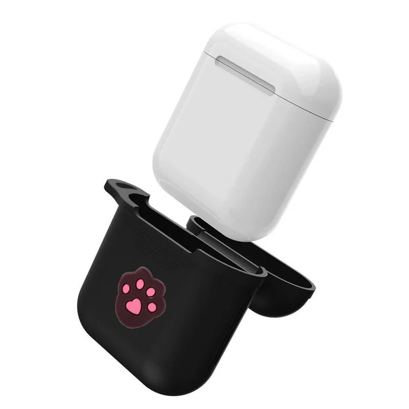 Милые Чехлы для наушников с мультяшным рисунком Apple Airpods мягкий силиконовый чехол