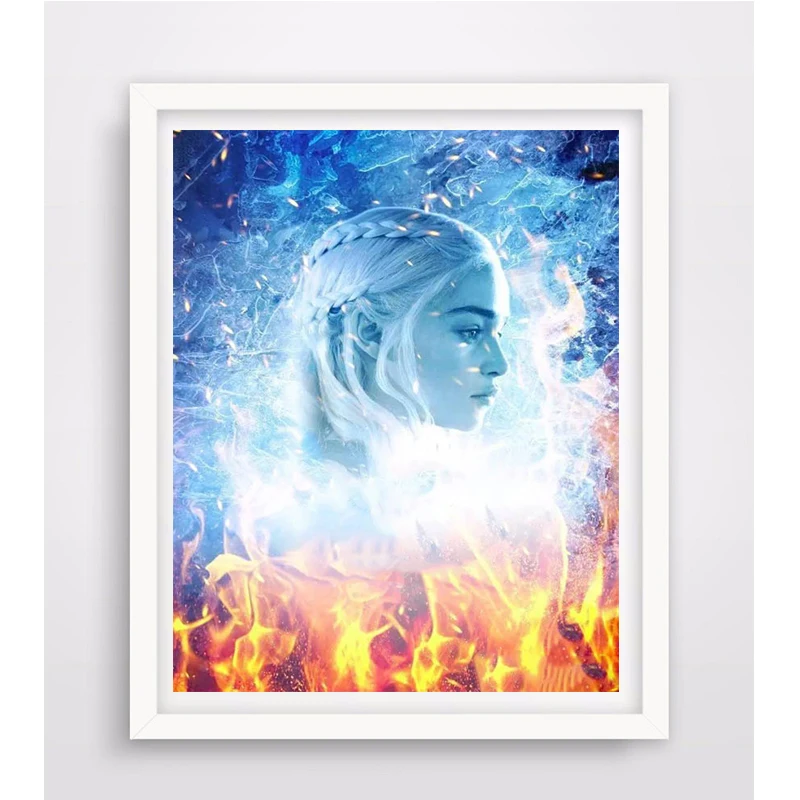 ArtBack алмазов картина красивая девушка круглый бриллиант Стразы Вышивка