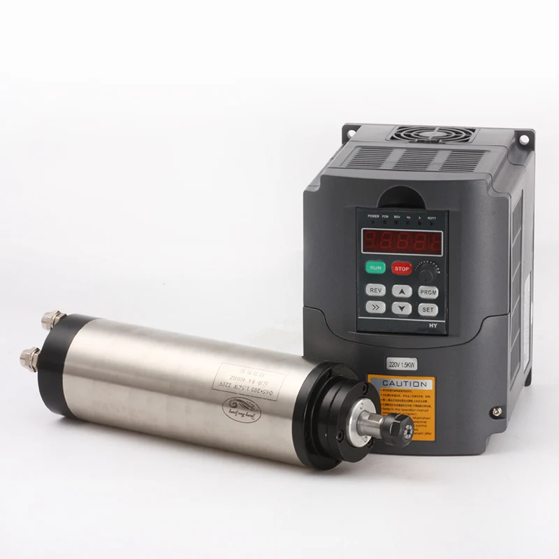 1.5KW ЧПУ шпиндель-двигатель с водяным охлаждением шпинделя 65 мм ER11 двигатель +