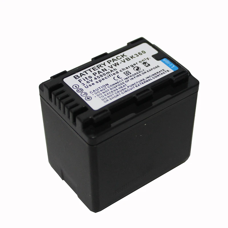 Сменный аккумулятор VBK360 3 6 В 4580 мАч для Panasonic HDC SD40 TM40 SD80 TM80 HS80 HS60 TM60 SD60 H85 T55 T50 H101
