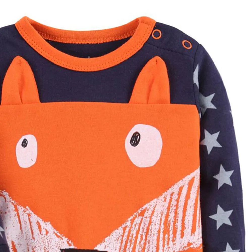 Модная одежда для новорожденных девочек комбинезон унисекс с длинным рукавом и