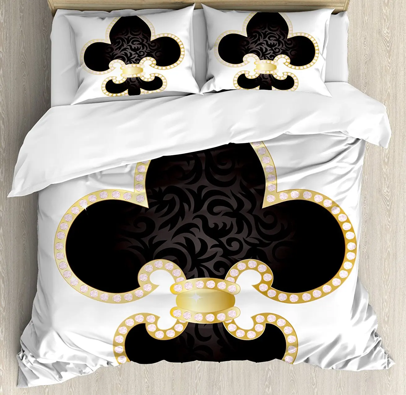 Комплект постельного белья из 4 предметов пододеяльник | Дом и сад