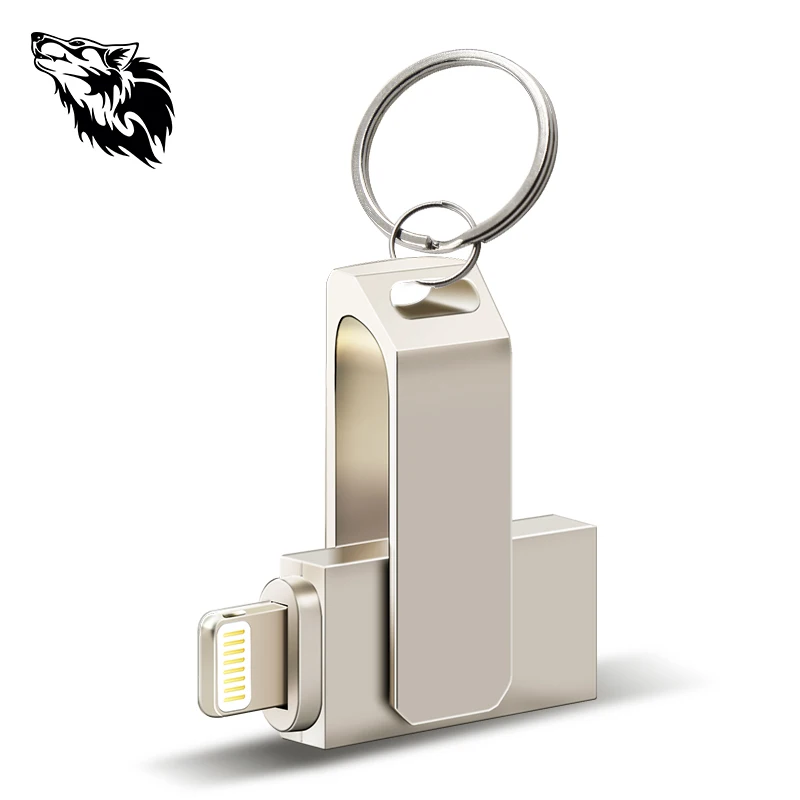 2019 с логотипом заказчика usb флэш накопитель 16 ГБ 32 8 Флешка Металл Серебро OTG 128G