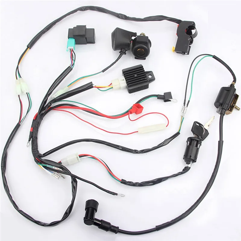 CDI жгут проводов статор Asembly проводка подходит для ATV Электрический Quad 50 70 90 110CC с