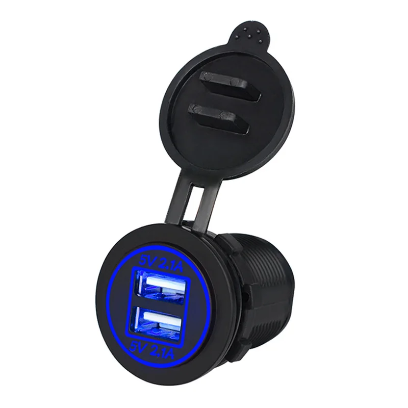 5V 4.2A Dual USB 12V 24V Автомобиль Мотоцикл Грузовик прикуриватель мобильный телефон