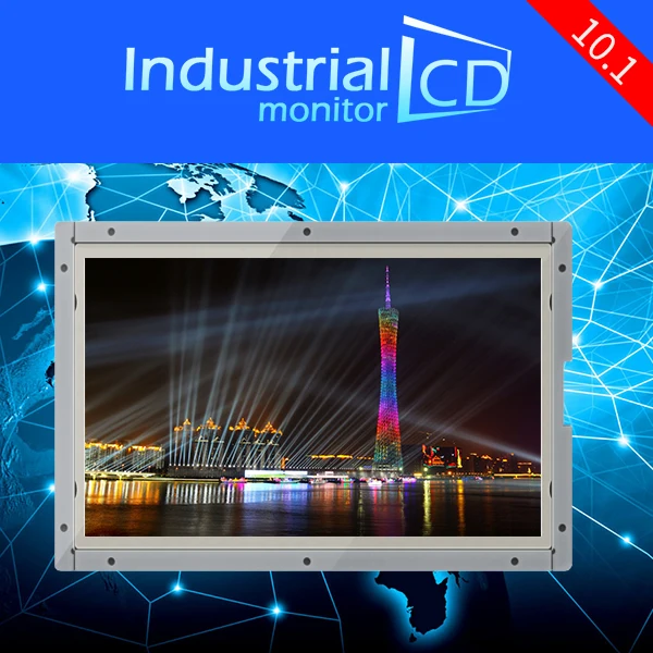 Лидер продаж! 10.1 дюймов широкоформатный монитор TFT с HDMI &quotпромышленный ТВ 1024*600