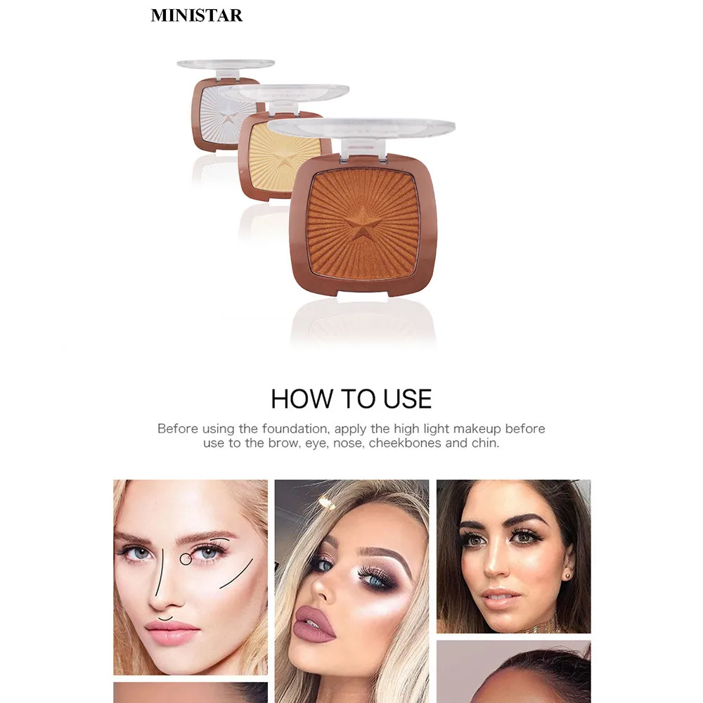 Ultimate хайлайтер Косметика Макияж пудра палитра красота металлик мерцающий