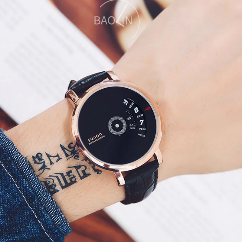 Модные мужские часы WILON роскошные от лучшего бренда 2018 новые деловые с датой Saat