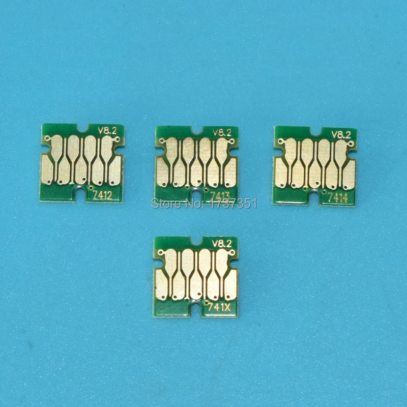 Картридж чип T741X T7411 T7412 T7413 T7414 для Epson F6200 F6070 F7070 F7170 F7100 F7000 F6000 F9200 F7200 F9270 F7270