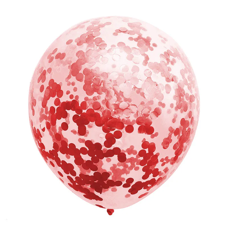 36 дюймов яркие Воздушные шары конфетти Золотое Серебро Конфетти заполненный