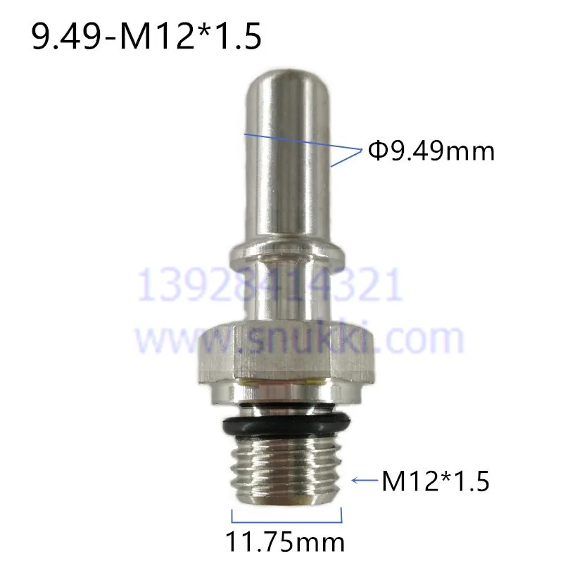 6,30 7,89 9,49 9,89 мм 304 Нержавеющая сталь штыревой соединитель топливная линия быстрый соединитель металлические фитинги металлический штыревой соединитель из двух частей