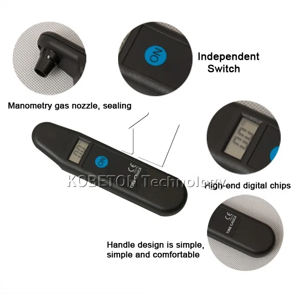 kebidumei 50pcs/lot Digital Auto Wheel Tire Air Pressure Gauge Meter Tyre Tester Vehicle Motorcycle Car 5-150 PSI KPA BAR KG CM2 |