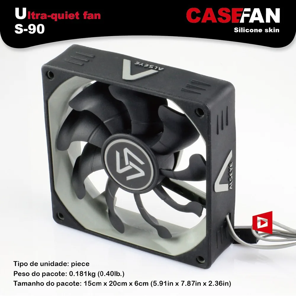 Alseye Silent Fan Cooler для корпуса компьютера 80 мм/90 мм/120 мм 3pin/4pin12v вентилятор радиатора