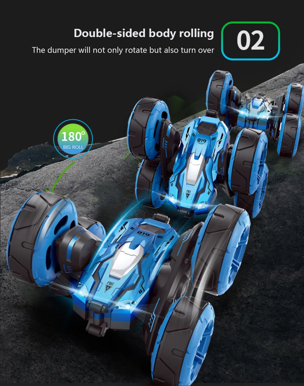 1:12 Rc автомобиль 4wd большой размер внедорожный пульт дистанционного управления автомобиль Дрифт трюк деформация двухстороннее автомобильное колесо перезаряжаемая детская игрушка