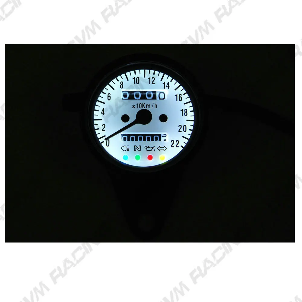 60 мм механический одометр спидометр + 4 Дополнительные характеристики белый