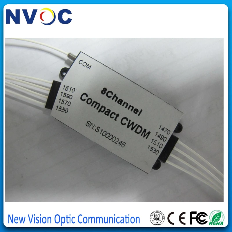 1*8 CCWDM Волоконно Оптический Компактный CWDM Mux/Demux модуль 8 Ch компактный без разъема с