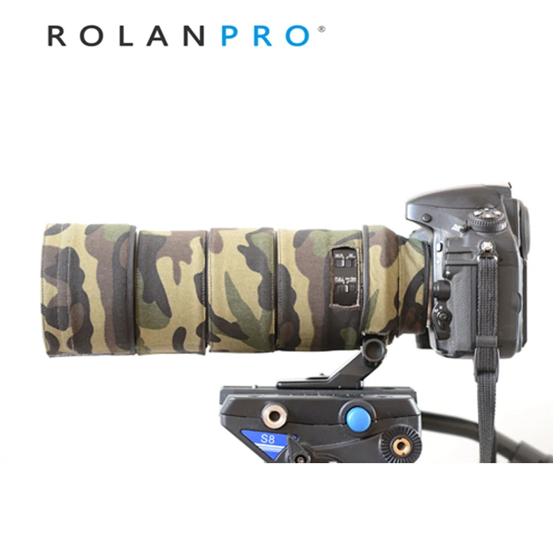 Водонепроницаемый камуфляжный чехол ROLANPRO для объектива Nikon AF-S 300 мм F/4D ED защитный
