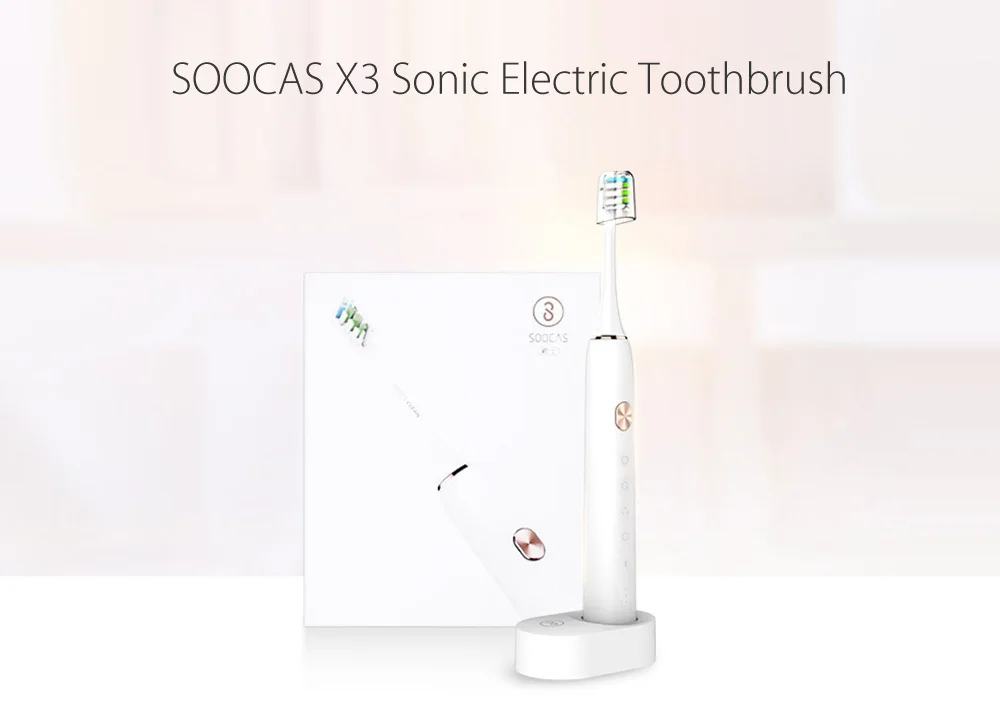 Электрическая зубная щетка Soocare X3 Soocas Водонепроницаемая беспроводная зубная щетка обновленная звуковая Bluetooth зарядка приложение XJ
