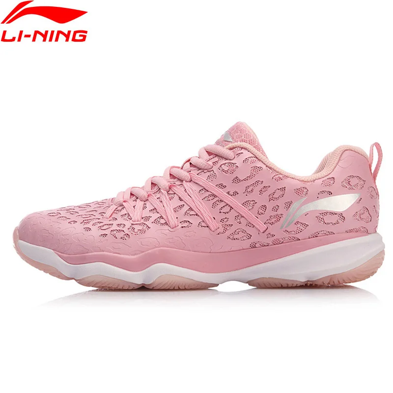 Li Ning Для женщин Туманность обучение бадминтону туфли &quotдышащая&quot Поддержка