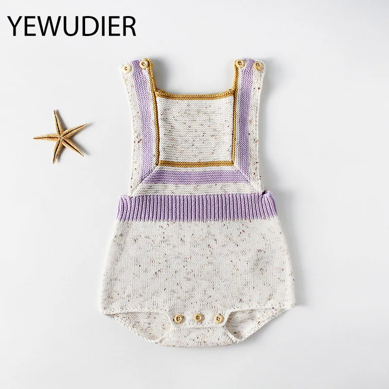YEWUDIER удобные 100% хлопок сплошной милый одежда для девочек новорожденного Девушка