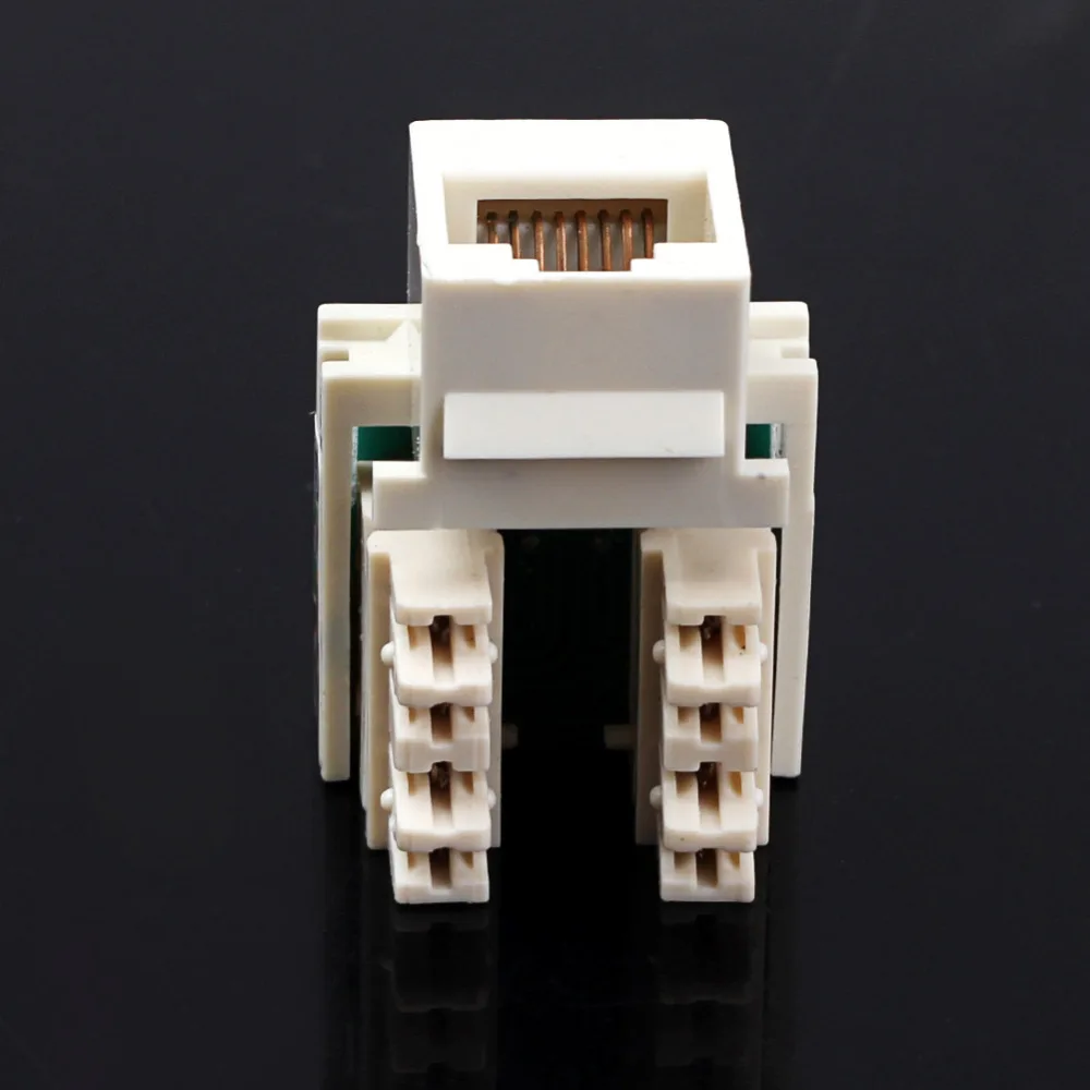 10x Cat6 RJ45 Punch Down Keystone Jack CAT6 Network Ethernet White Lot Pack|rj45 female|rj45 hdmirj45 inline extension coupler |