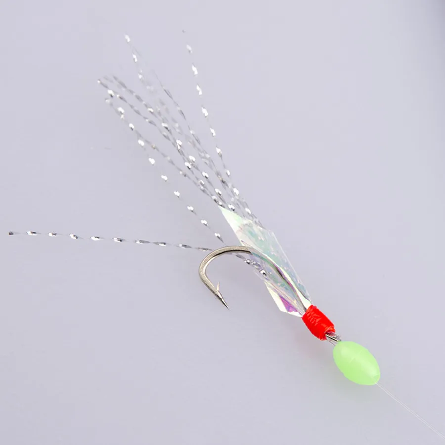 2 шт. в упаковке * Приманка для рыбной кожи крючки морской рыбалки мигалки