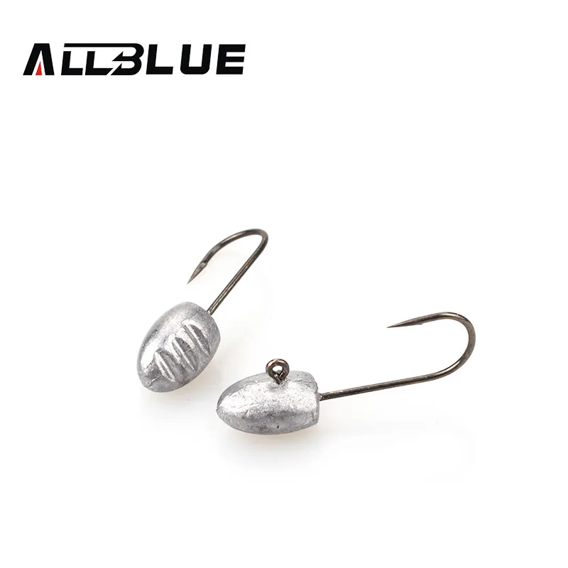 ALLBLUE 10 шт./лот Новый 3g свинцовый крючок джиг оснатка приманки рыболовные крючки