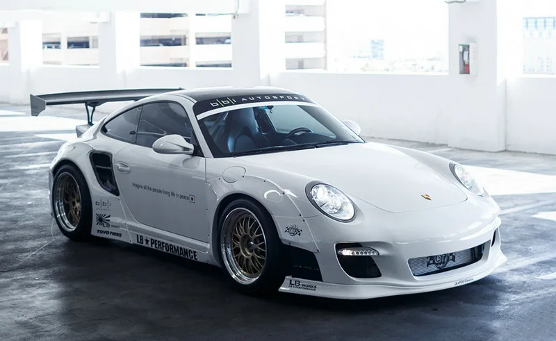 Для Porsche 911 997 LB Стиль FRP стекловолокно полный набор тела стекловолокна гоночная