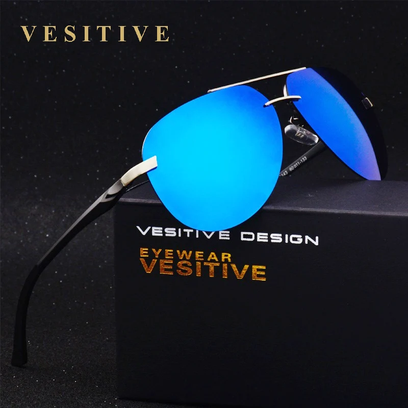 Поляризованные солнцезащитные очки из алюминиево магниевого сплава мужские и женские зеркальные для