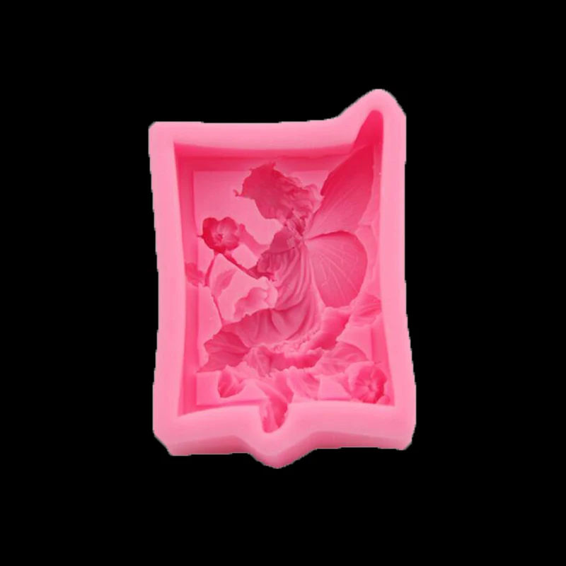 Силиконовая форма цветок Фея Шоколадная Фудж Малыш Ангел мыло Торт украшение