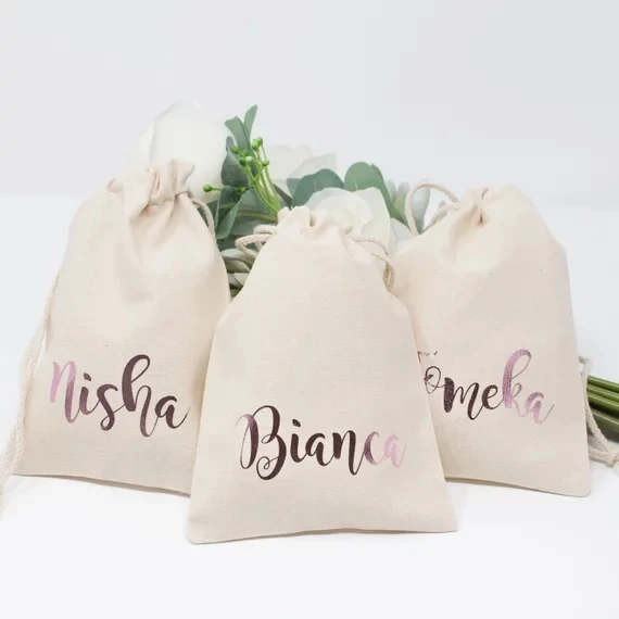 Индивидуальные имена свадебные сумки для девичника подружки невесты подарочные