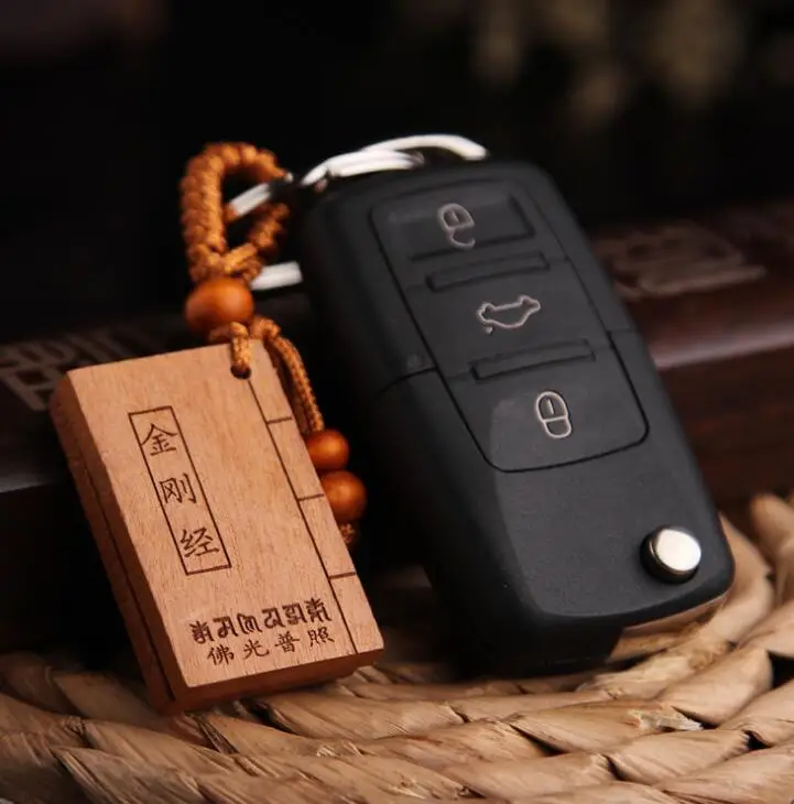 Китайский персиковый деревянный резная надпись Алмазный Сутра изысканный