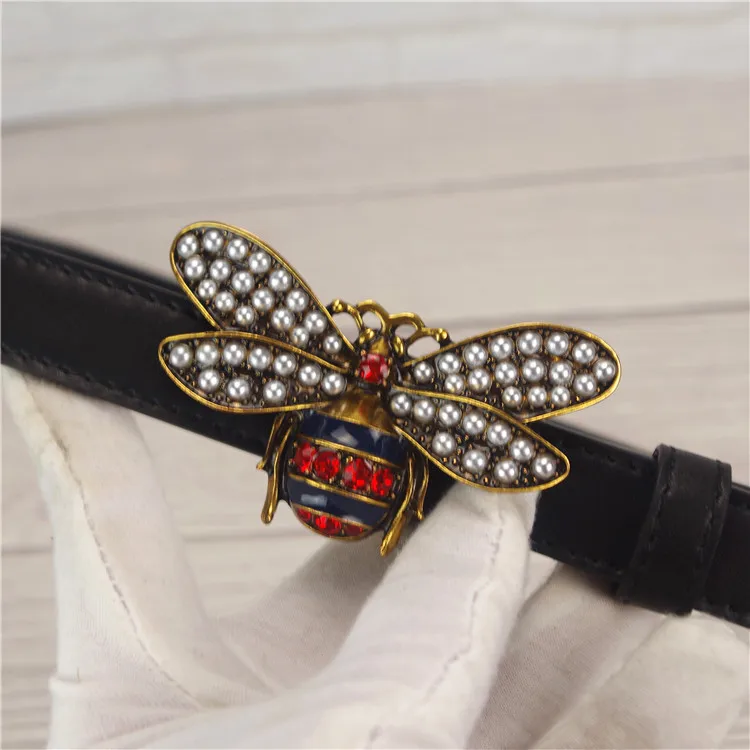 2017 популярная женская обувь высокого качества с поясом принтом пчелы пряжка