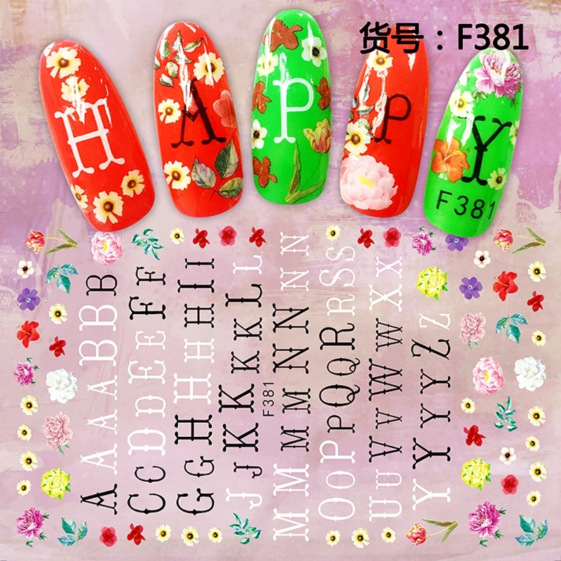1 лист ультратонкие наклейки для дизайна ногтей|adesivos manicure|nail art decorations stickersmanicure