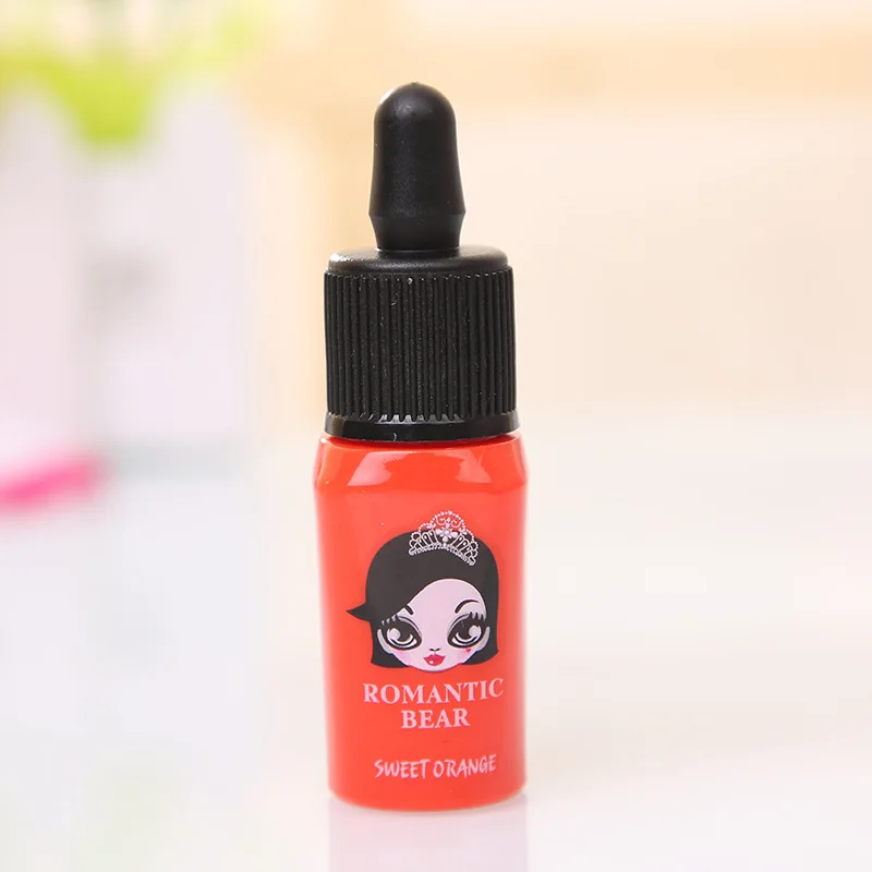 Мерцающий Блеск для губ макияж романтический медведь жидкость Мерцающая