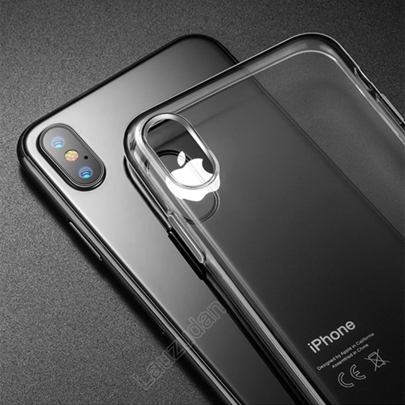 Мягкий прозрачный силиконовый чехол для iPhone 11 Pro Max прозрачная задняя крышка XR X XS