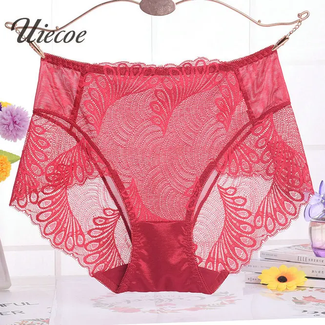 UIECOE Culotte Sexy Underwear Women Full Lace Seamless Transparent Panties Calcinhas Panty Woman Briefs Knickers |