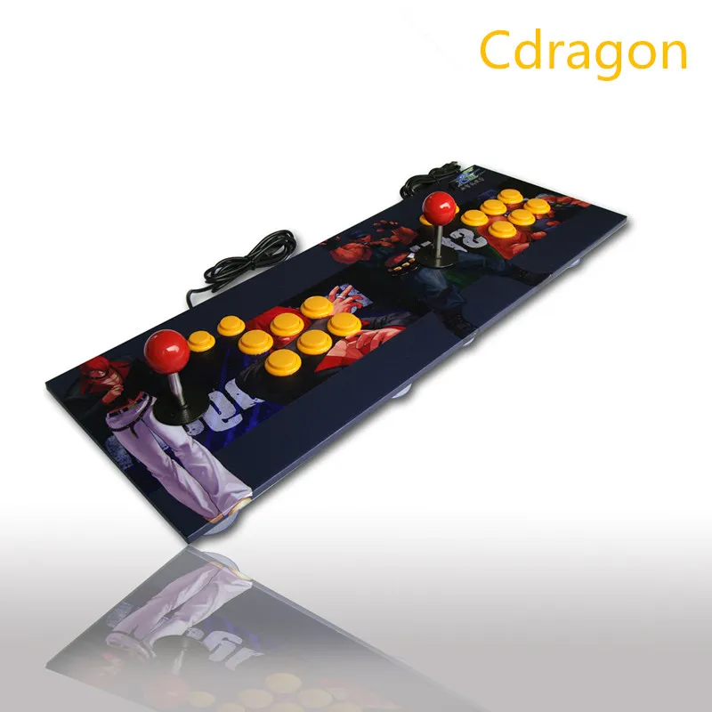 

Cdragon Double Players Arcade Stick Video Game Joystick Controller wooden Gamepad For Windows PC memory Fighting Game