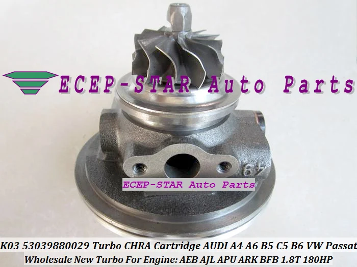 Картридж Turbo CHRA Core K03 53039880025 53039700025 058145703N для AUDI A4 A6 B5 C5 VW Passat 1 8 T AEB AJL APU ARK 1.8L |