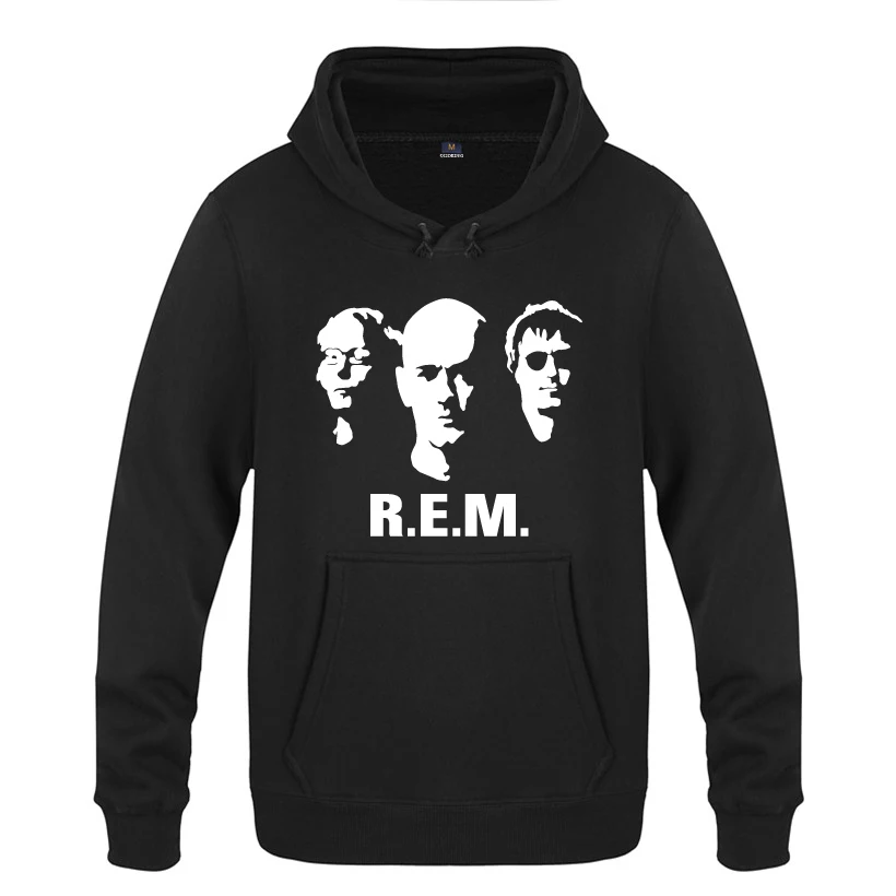

Pop Rock Band R.E.M. Hoodies Men 2018 Men's Pullover Fleece Hooded Sweatshirts