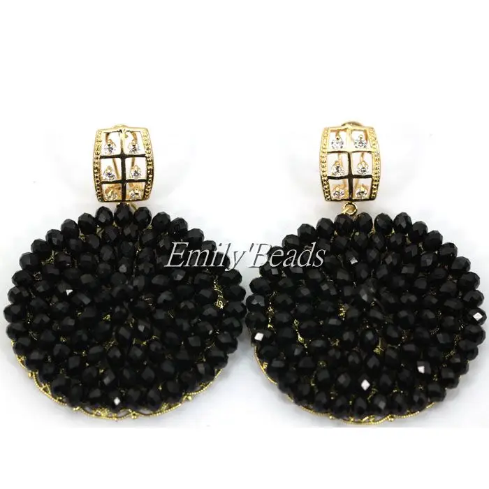 Модные серьги в африканском стиле хрустальные бусины вечерние ний/свадебный