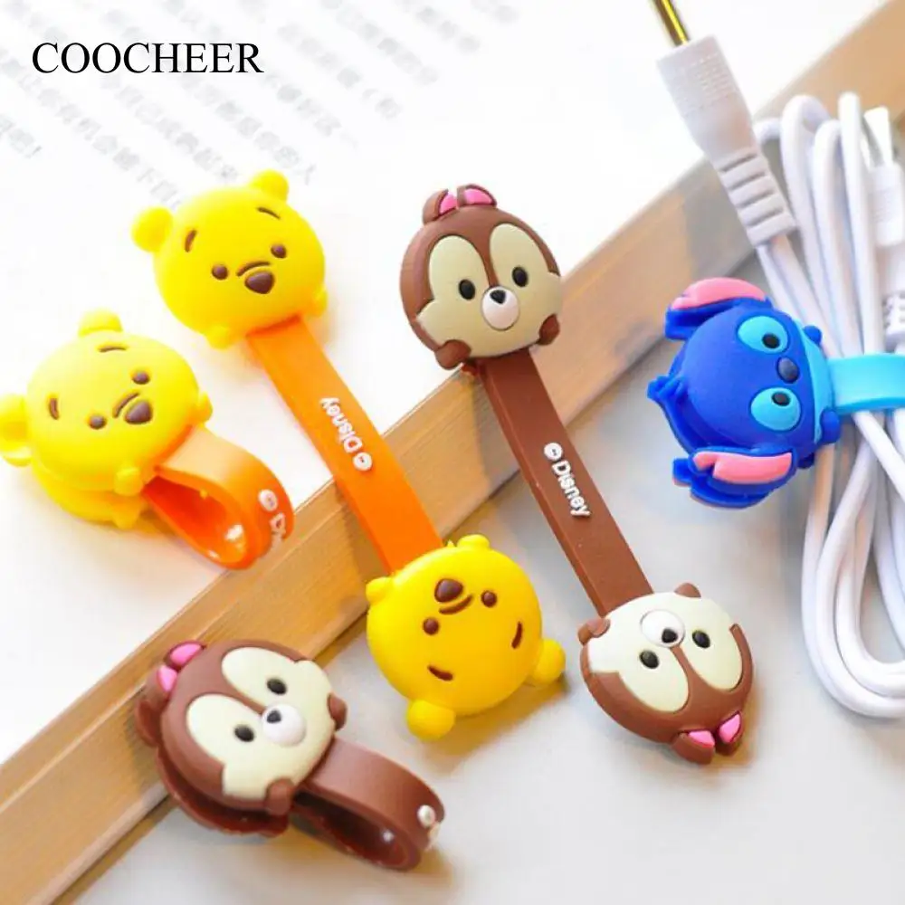 Провод decro USB клип Организатор Kawaii кабель сумка намотки крепежа симпатичный