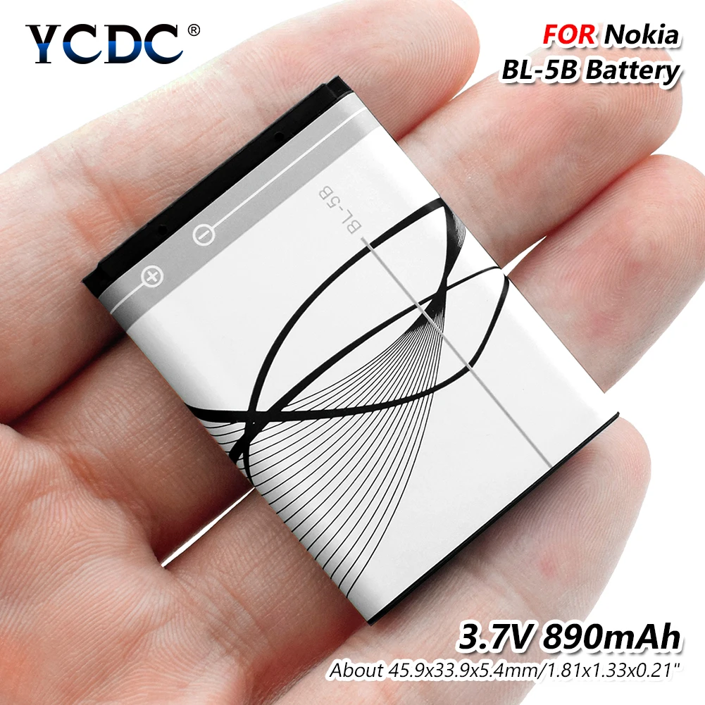 Смартфон 3 7 V 890 мА/ч Батарея BL 5B для Nokia 6021 6230 6080 6120 Classic (6120C) 7260 7360 N80 Интернет
