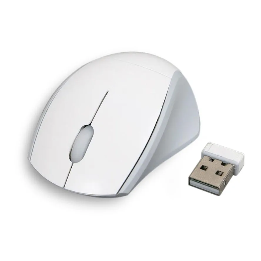 Новинка 2,4 GHz беспроводная мышь USB 2000 dpi Беспроводная оптическая игровая мышь профессиональная геймерская мышь для ПК ноутбука рабочего стола - Цвет: Белый