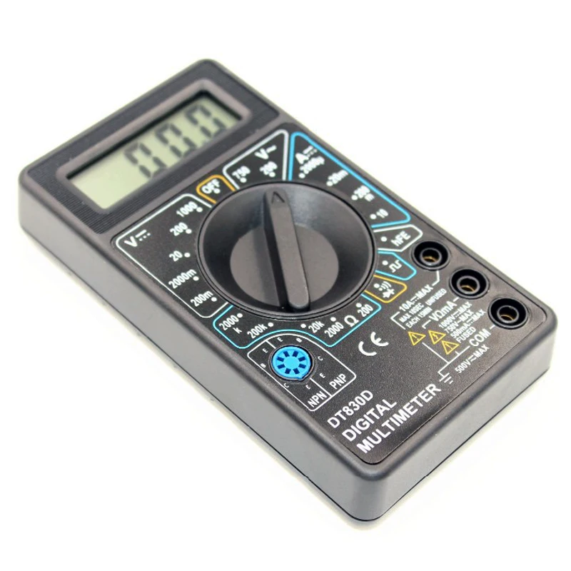 WHDZ DT 830D мини цифровой мультиметр Напряжение Ампер Ом тестер с зуммером защита от