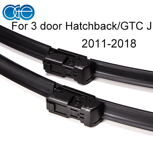 3 door Hatchback GTC НГЕ передние и задние щетки стеклоочистителя для Opel Astra J 2009 2010 2011 2012 2013 высококачественные резиновые ветровые стекла автомобильные аксессуары - Цвет: 3 door Hatchback GTC