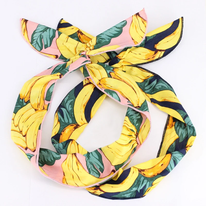 Модная женская повязка на голову LOEEL красивая креативная с фруктами бананами и