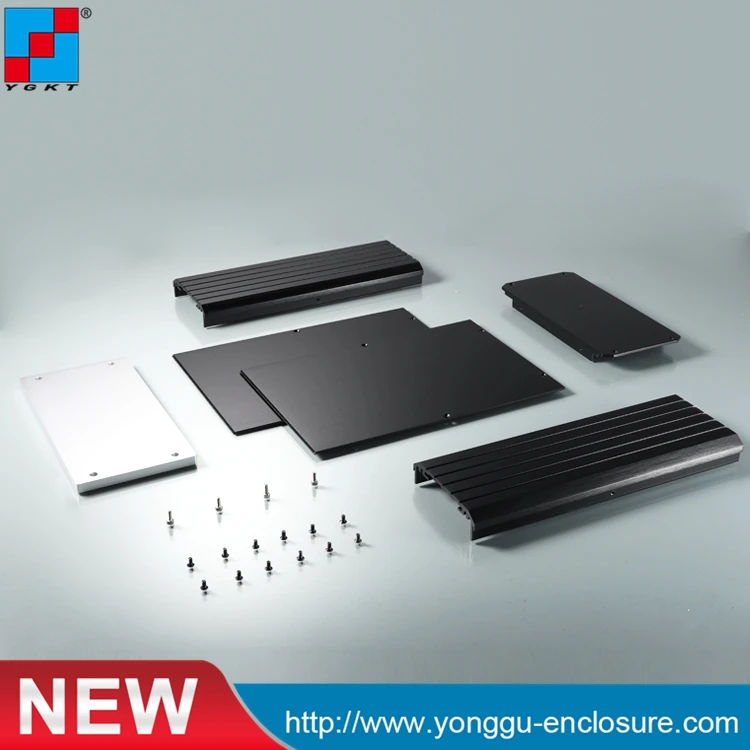 Асинхронный многофункциональный алюминиевый корпус усилителя 2U 180*88 250 мм (шх d)