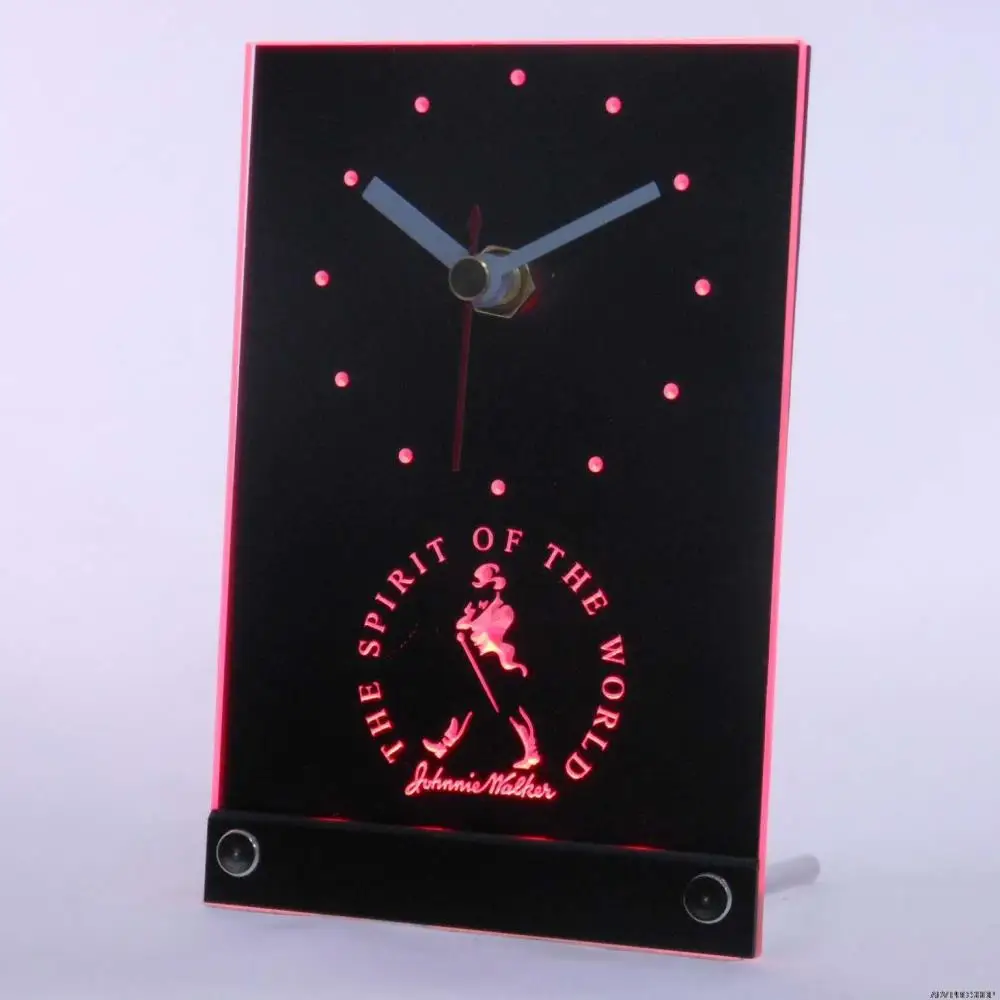 Настольные 3D часы tnc0125 Johnnie Walker|3d led clock|3d clockclock 3d |
