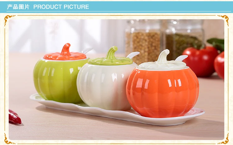 Новый год креативные керамические бутылки для хранения специй Баночки кухонные